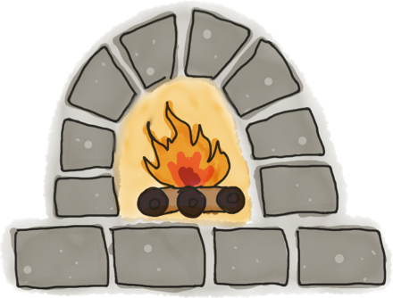 fireplace illustration