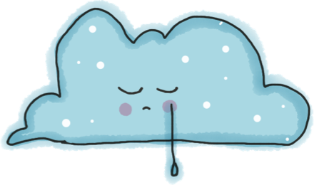 sad cloud illustration